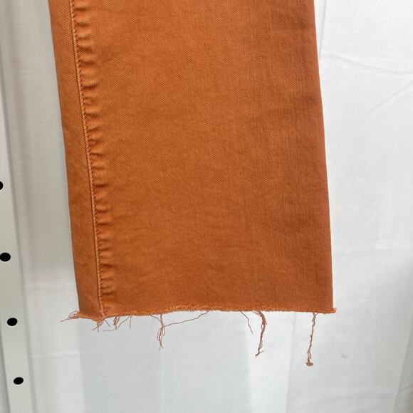 PILCRO Anthropologie The Low Rise Icon Flare Jeans Bronze Orange Size 27 - Picture 10 of 11
